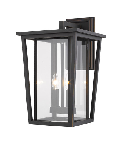 Seoul 2 Light Outdoor Wall Sconce in Oil Rubbed Bronze (571B-ORB)