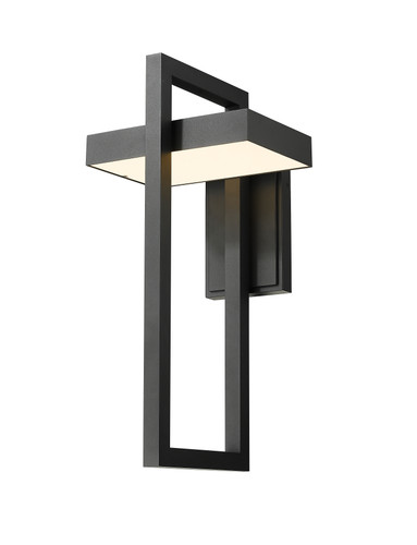 Luttrel 1 Light Outdoor Wall Sconce in Black (566XL-BK-LED)