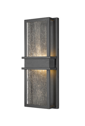 Eclipse 2 Light Outdoor Wall Sconce in Black (577M-BK-LED)
