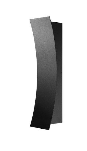 Landrum 2 Light Outdoor Wall Sconce in Black (582M-BK-LED)