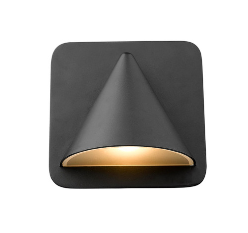 Obelisk 1 Light Outdoor Wall Sconce in Black (578BK-LED)