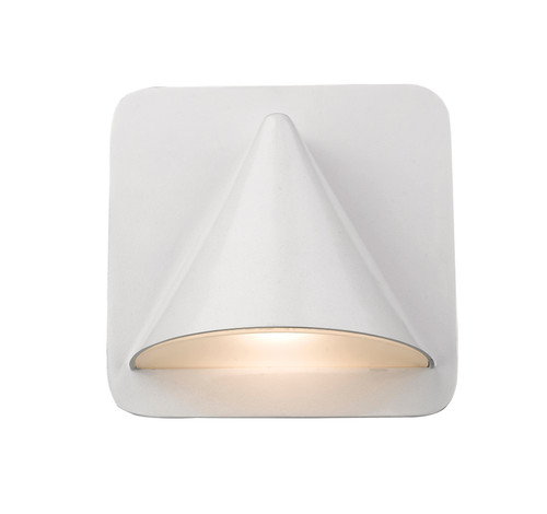 Obelisk 1 Light Outdoor Wall Sconce in White (578WH-LED)