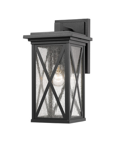 Brookside 1 Light Outdoor Wall Sconce in Black (583M-BK)