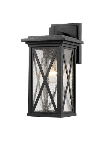 Brookside 1 Light Outdoor Wall Sconce in Black (583S-BK)