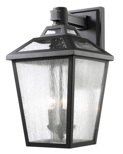 Bayland 3 Light Outdoor Wall Light in Black (539B-BK)