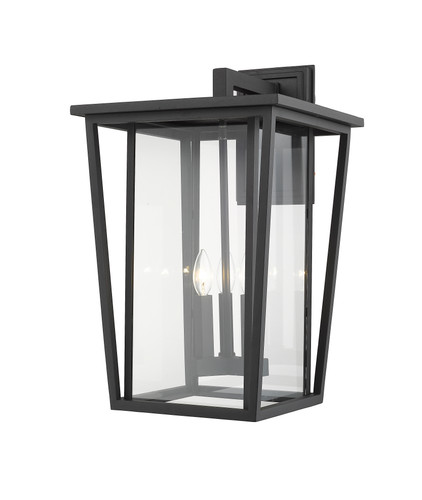 Seoul 3 Light Outdoor Wall Sconce in Black (571XL-BK)