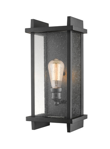 Fallow 1 Light Outdoor Wall Sconce in Black (565M-BK)