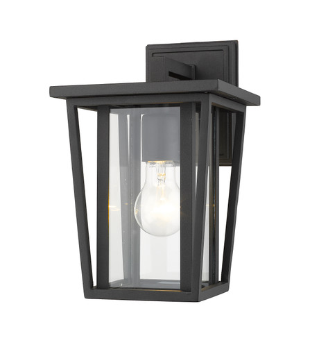 Seoul 1 Light Outdoor Wall Sconce in Black (571S-BK)