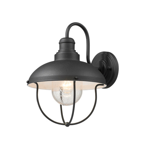 Ansel 1 Light Outdoor Wall Sconce in Black (590M-BK)