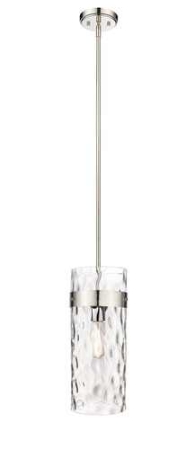 Z-Lite Fontaine 1 Light Pendant in Polished Nickel (3035P6-PN)