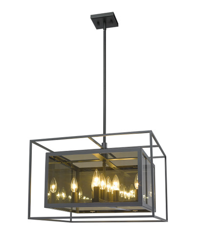 Infinity 8 Light Pendant in Misty Charcoal (802P20-MC)