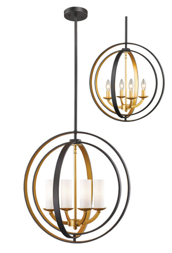 Ashling 4 Light Pendant in Bronze Gold (6002-4S-BZGD)