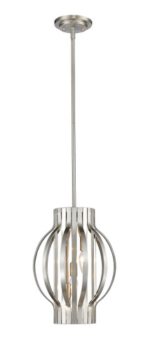 Z-Lite Moundou 3 Light Pendant in Brushed Nickel (436-12BN)