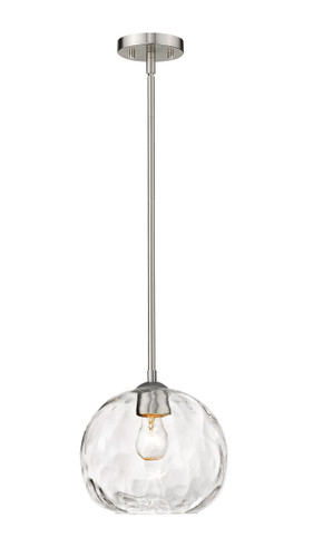 Chloe 1 Light Pendant in Brushed Nickel (490P10-BN)