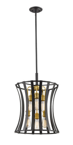 Geist 6 Light Pendant in Bronze Gold (446-18BZGD)