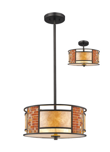 Parkwood 3 Light Pendant in Bronze (Z14-55P-C)