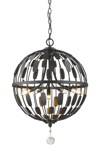 Almet 5 Light Pendant in Bronze (430B18-BRZ)