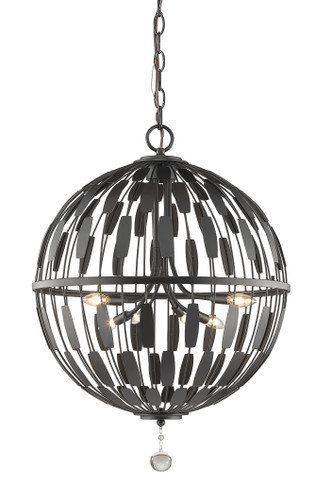 Almet 6 Light Pendant in Bronze (430B24-BRZ)