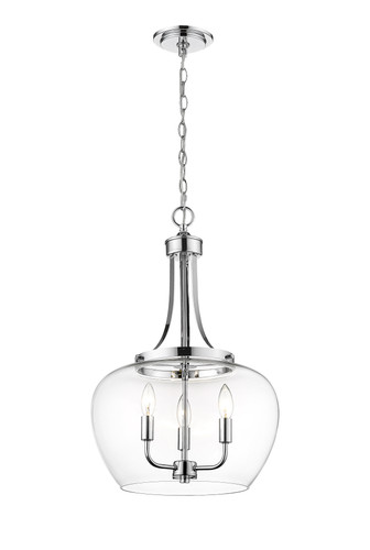 Joliet 3 Light Pendant in Chrome (473P16-CH)