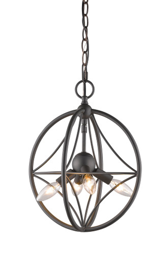 Cortez 4 Light Pendant in Bronze (452-12BRZ)