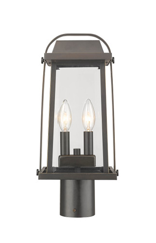 Millworks 2 Light Outdoor Post Mount Fixture in Oil Rubbed Bronze (574PHMR-ORB)
