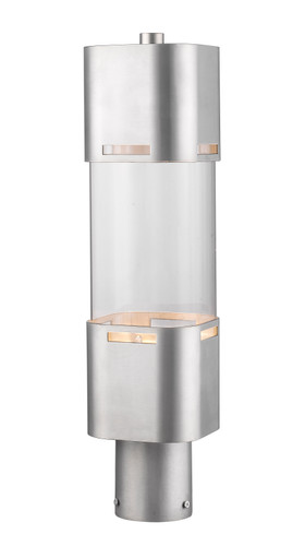 Lestat 1 Light Outdoor Post Head in Brushed Aluminum (562PHBR-BA-LED)