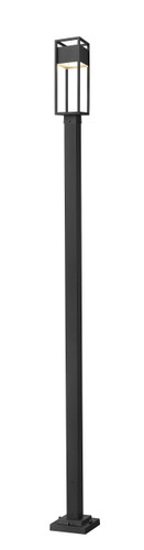 Barwick 1 Light Outdoor Post Mounted Fixture in Black (585PHMS-536P-BK-LED)