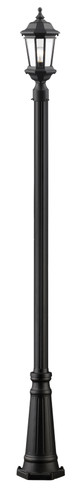 Melbourne 1 Light Outdoor Post Light in Black (540PHM-519P-BK)