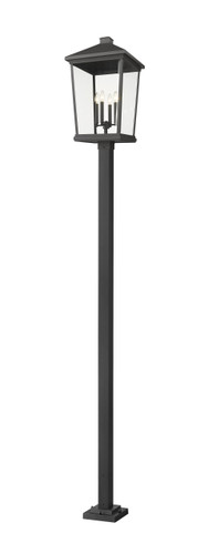 Beacon 4 Light Outdoor Post Mounted Fixture in Black (568PHXXLS-536P-BK)