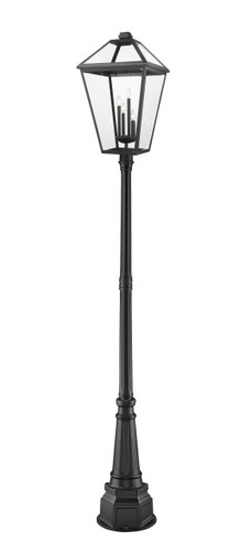 Talbot 4 Light Outdoor Post Mounted Fixture in Black (579PHXLXR-564P-BK)