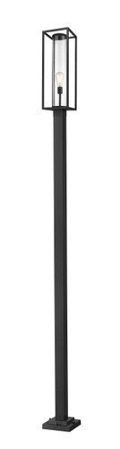 Dunbroch 1 Light Outdoor Post Mounted Fixture in Black (584PHBS-536P-BK)