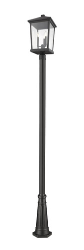 Beacon 3 Light Outdoor Post Mounted Fixture in Black (568PHXLR-519P-BK)