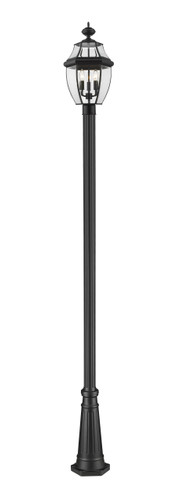 Westover 3 Light Outdoor Post Mounted Fixture in Black (580PHB-519P-BK)