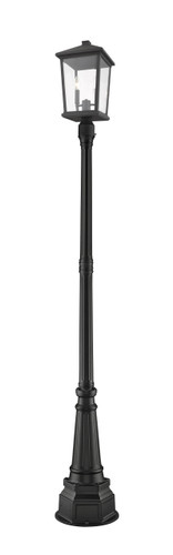 Beacon 2 Light Outdoor Post Mounted Fixture in Black (568PHBR-564P-BK)