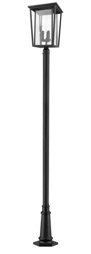 Seoul 3 Light Outdoor Post Mounted Fixture in Black (571PHXLR-557P-BK)