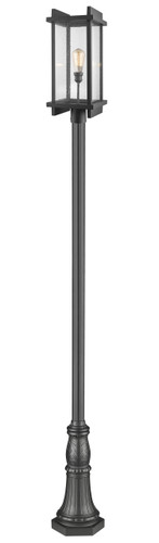 Fallow 1 Light Outdoor Post Mounted Fixture in Black (565PHBR-518P-BK)