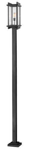 Fallow 1 Light Outdoor Post Mounted Fixture in Black (565PHBS-536P-BK)
