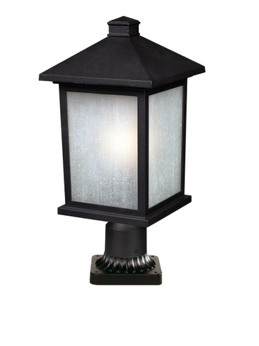 Holbrook 1 Light Outdoor Post Mount Light in Black (507PHB-BK-PM)