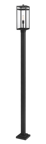 Nuri 1 Light Outdoor Post Mounted Fixture in Black (596PHBS-536P-BK)