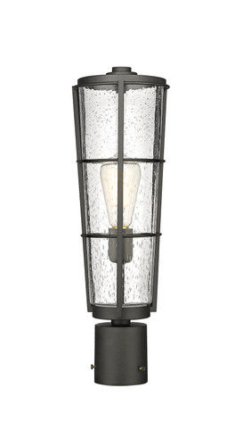 Helix 1 Light Outdoor Post Mount Fixture in Black (591PHB-BK)