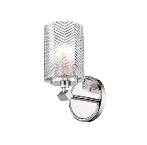 Dover Street 1 Light Wall Sconce in Polished Nickel (1934-1S-PN)