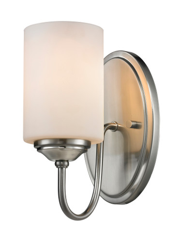 Cardinal 1 Light Wall Sconce in Brushed Nickel (434-1S-BN)