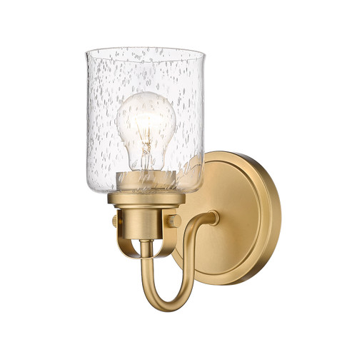 Kinsley 1 Light Wall Sconce in Heirloom Gold (340-1S-HG)