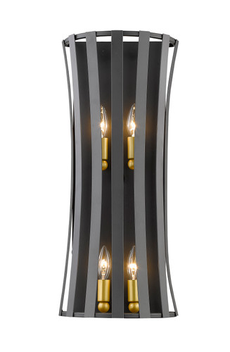 Geist 4 Light Wall Sconce in Bronze Gold (446-4S-BZGD)