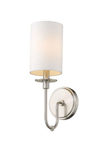 Ella 1 Light Wall Sconce in Brushed Nickel (809-1S-BN)