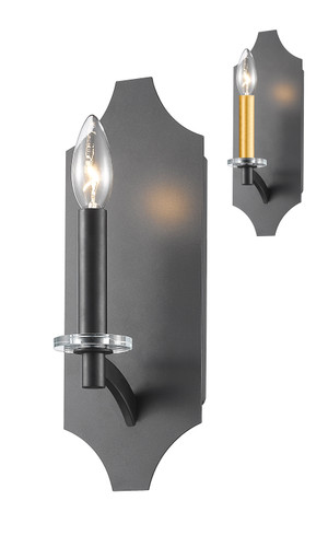 Zander 1 Light Wall Sconce in Bronze (6008-1S-BRZ)