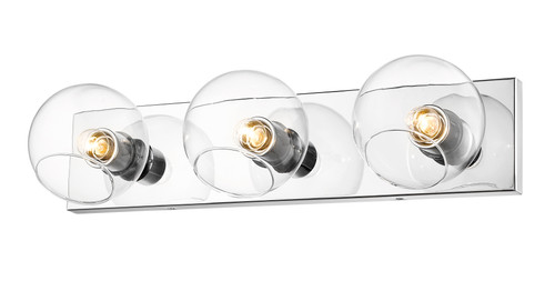 Marquee 3 Light Wall Sconce In Chrome (455-3V-CH)