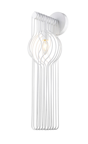 Contour 1 Light Wall Sconce in White (801-1SL-WH)