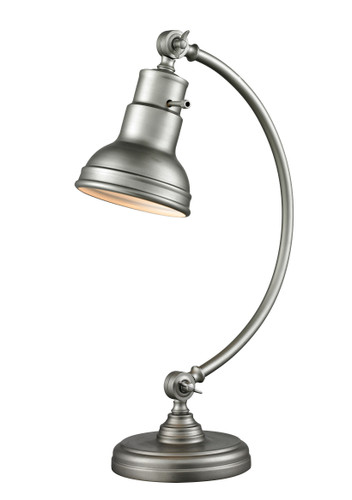 Ramsay 1 Light Table Lamp in Burnished Silver (TL119-BS)