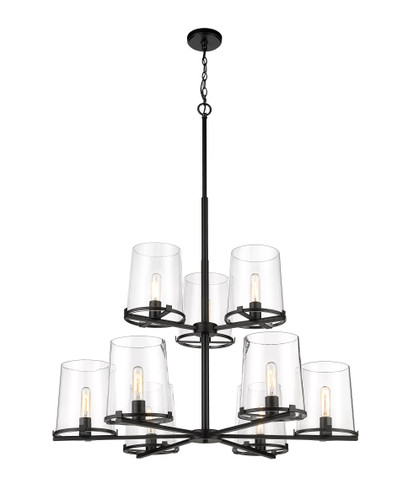 Z-Lite Callista 9 Light Chandelier in Matte Black (3032-9MB)